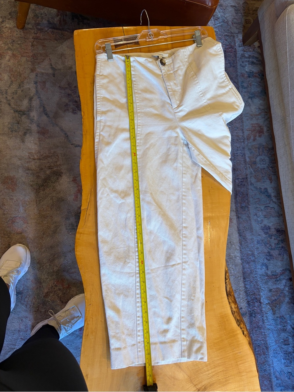 Vince Cream Straight-Leg Chino Pants